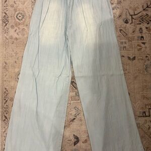 Cloth and Stone Light Blue Wide-Leg Pants